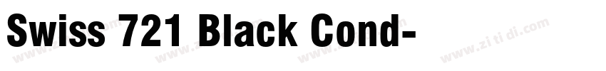 Swiss 721 Black Cond字体转换